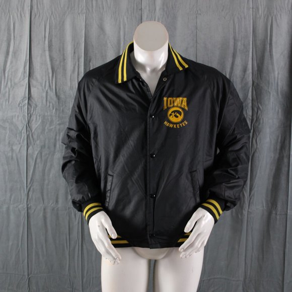 Iowa Hawkeyes Jacket (VTG) - Screened Windbreaker by Chalkline - Men's XL - Picture 3 of 9